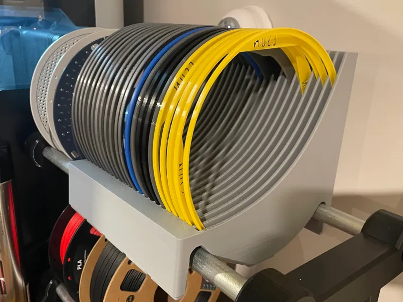 Spool adapter holder- gridfinity - filament rack