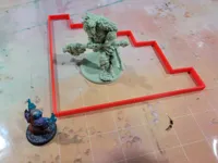 Gabarit de zone cône 30 pieds — jeu de rôle — photo 1