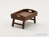 Breakfast Tray with Foldable Legs