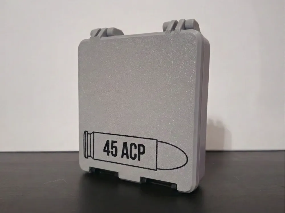 45 ACP Ammo Box - 100 Rounds - Free 3D Print Model - MakerWorld