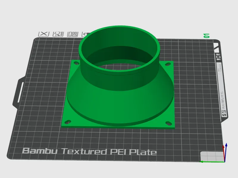 140MM Exhaust Fan to 4 Inch Adapter
