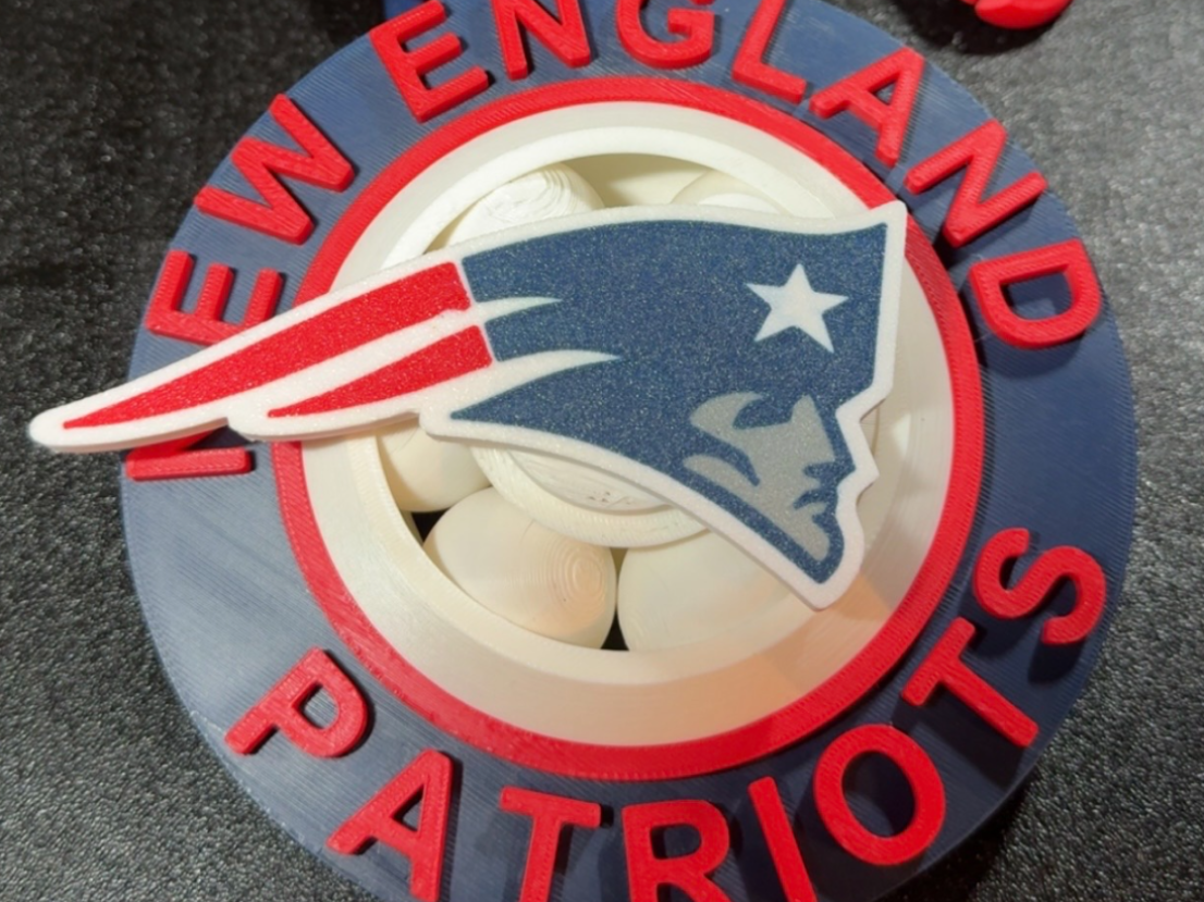 New England Patriots Spinning Chain Necklace