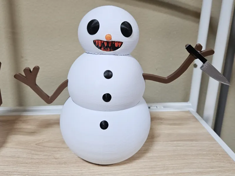 Evil Snowman multi no support easy print