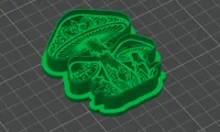 Enchanted Forest Mushroom Imprint Cutter