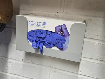 Parametric Nitrile Glove Box Wall Holder