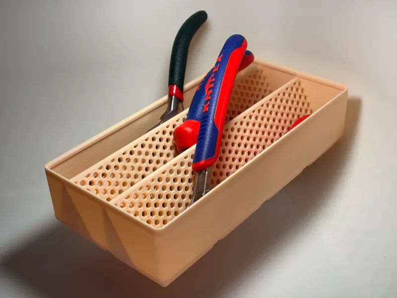 Gridfinity angled tool storage for pliers