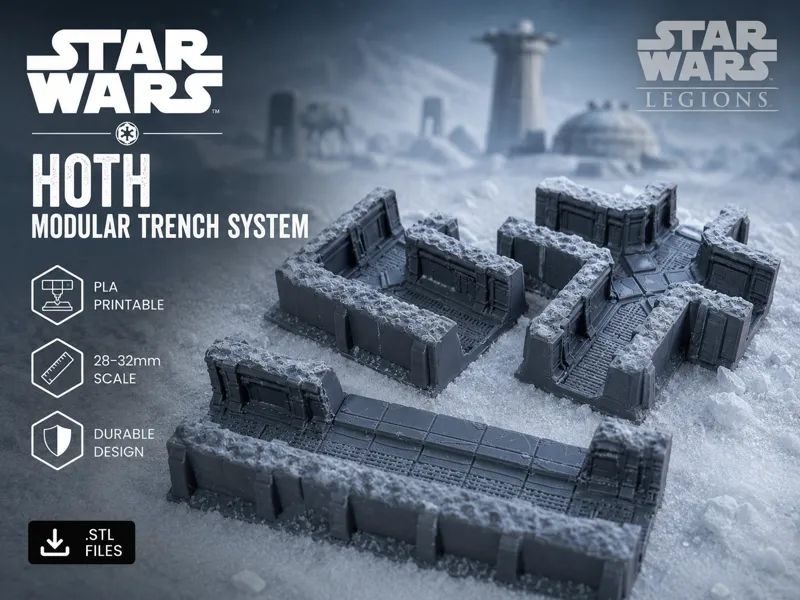 Hoth Modular Trench System - Tabletop Terrain