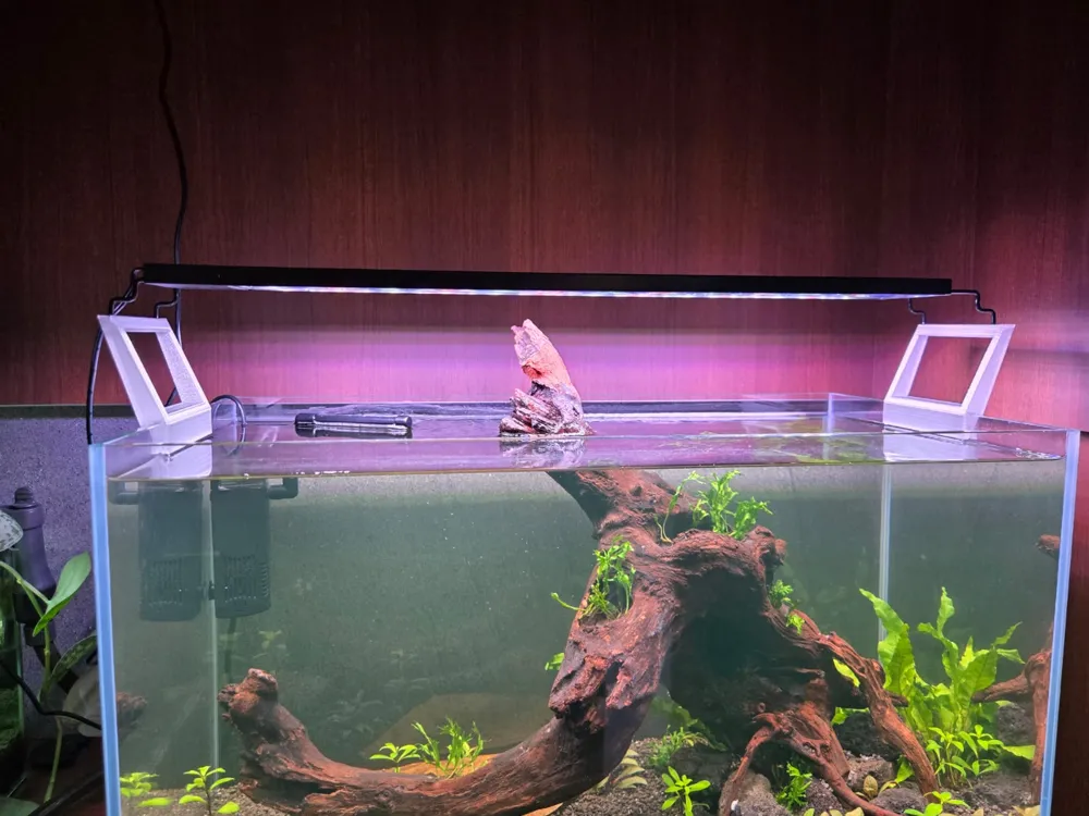 Aquarium light riser (offset) - Free 3D Print Model - MakerWorld