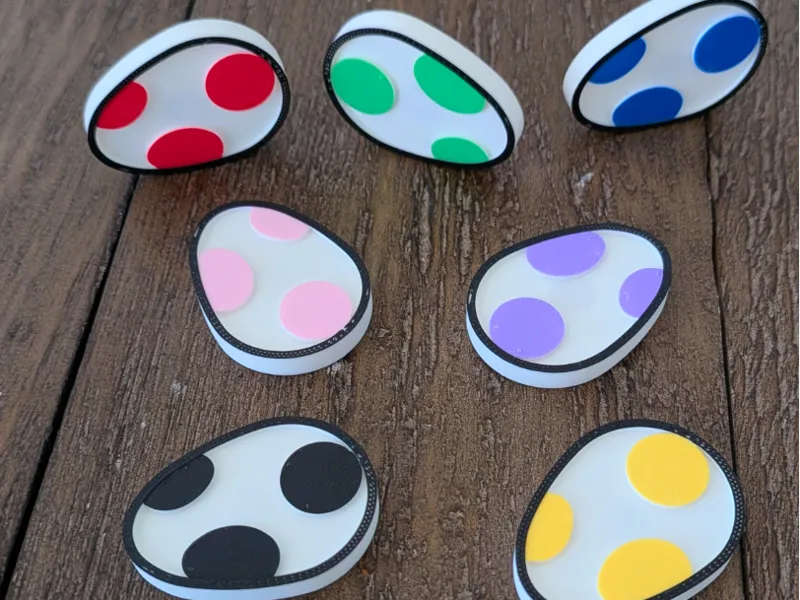2D Yoshi Egg Fridge Magnet
