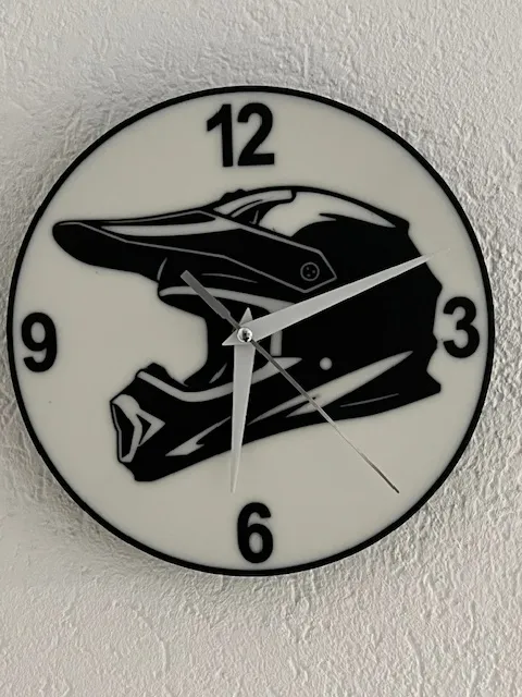 Motocross Helm Uhr