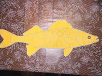 Décoration murale poisson walleye — photo 2