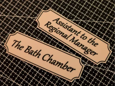 Simple door sign