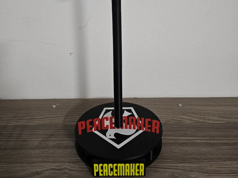 Peace Maker Helmet Stand w/changeable face plates