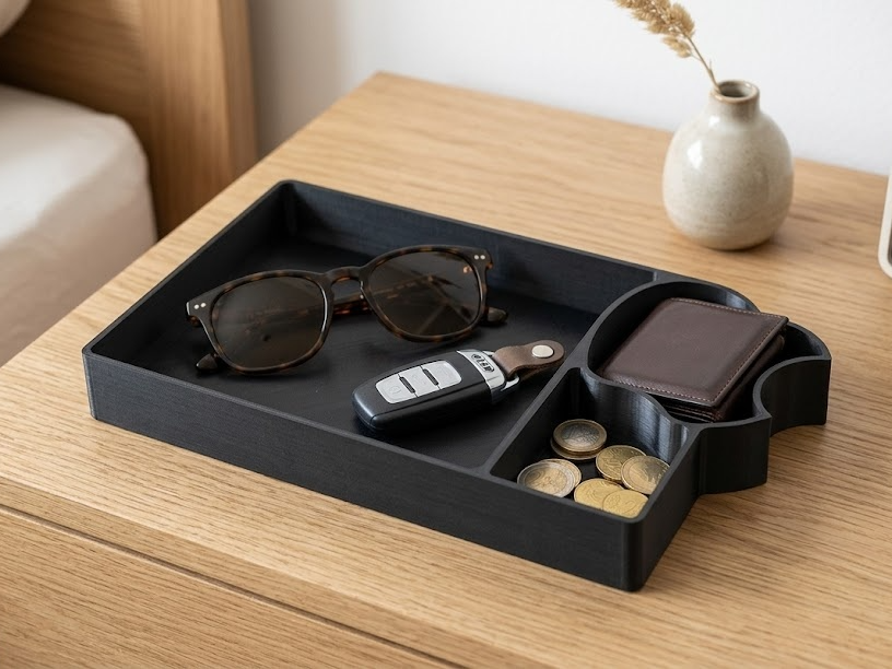 Desk Organizer with an Apple