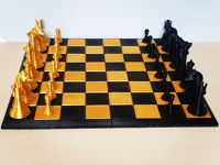 Jeu d'échecs complet (plateau et pièces) — photo 2