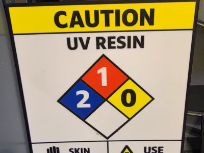 Hazard Diamond UV Resin