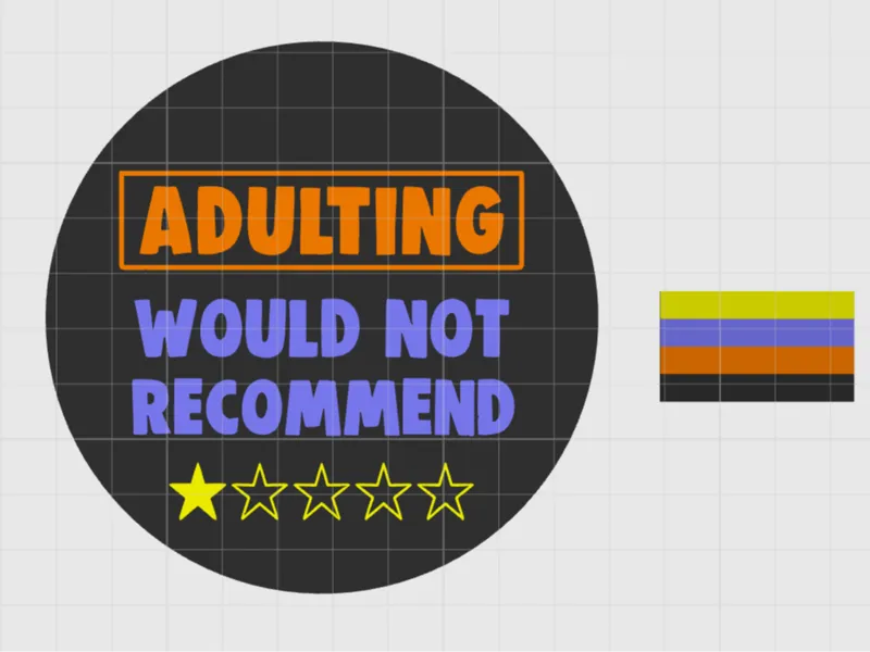 Adulting Would Not Recommend Coaster