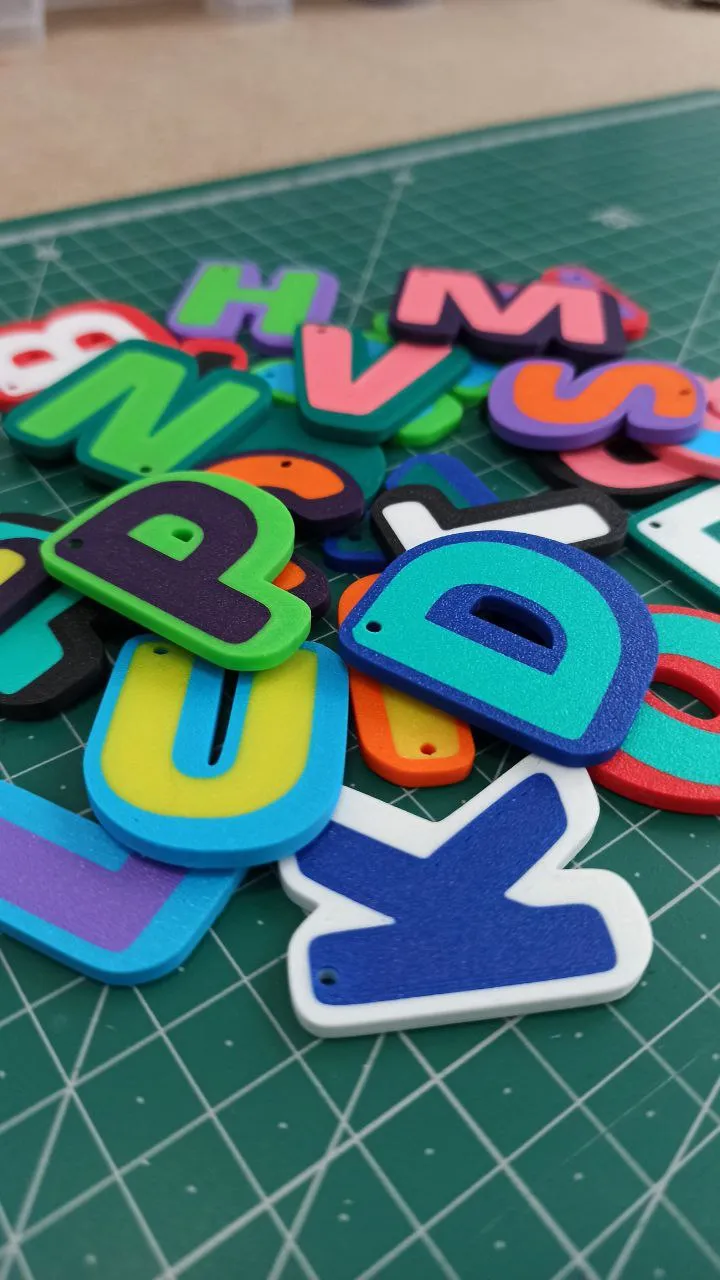 ALPHABET KEYCHAIN