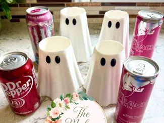 Spooky Coozie - Ghost Can Sleeve