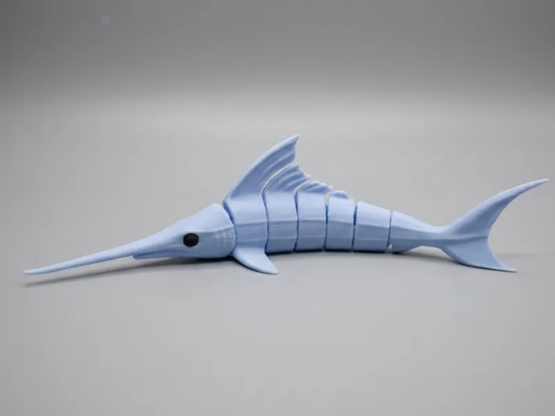 Articulated Swordfish - Print In Place Design