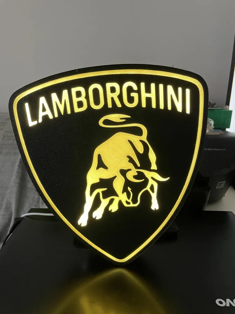 Lamborghini Lightbox - Free 3D Print Model - MakerWorld