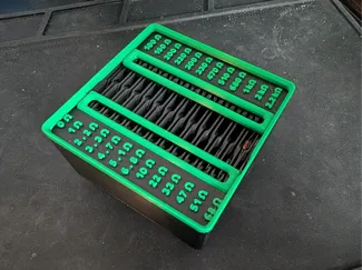Gridfinity Ridge Style Resistor Bin