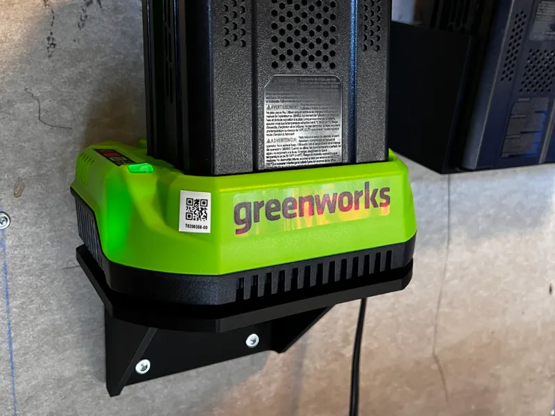 Greenworks 80v Battery Charger Shelf