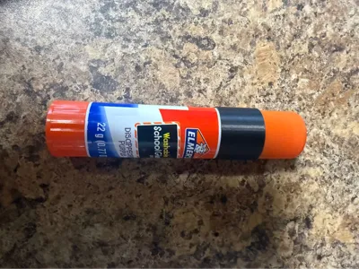 Elmer's Glue stick precision top with 5mm hole
