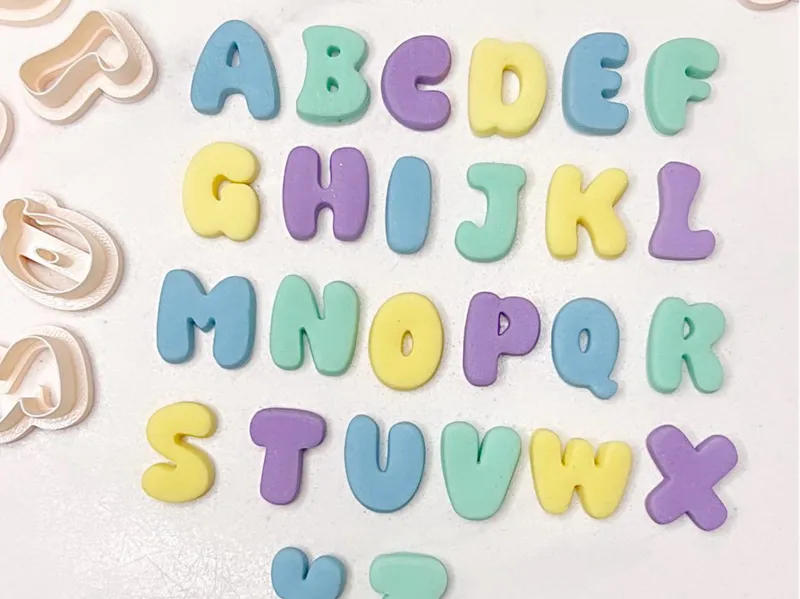 Alphabet Polymer Clay Cutters
