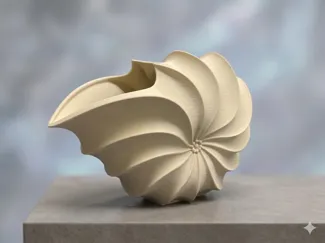 MODERN SHELL VASE