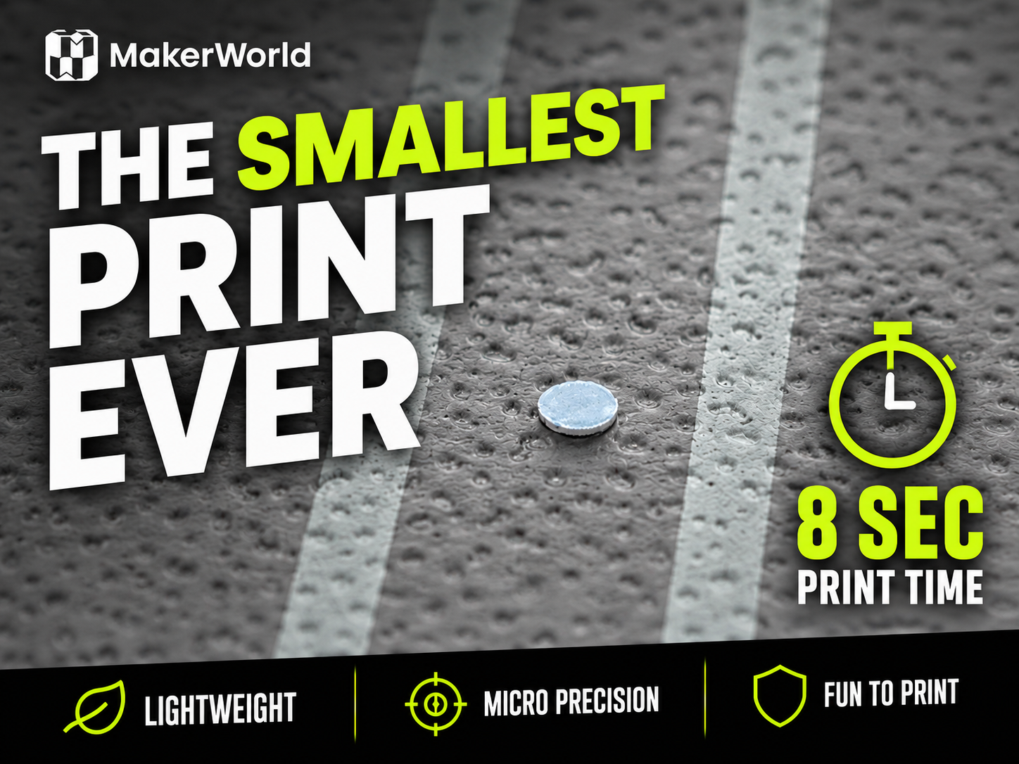 The Smallest Print Ever!|8 Second Print Challenge
