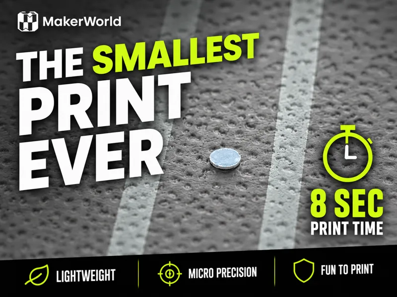 The Smallest Print Ever!|8 Second Print Challenge