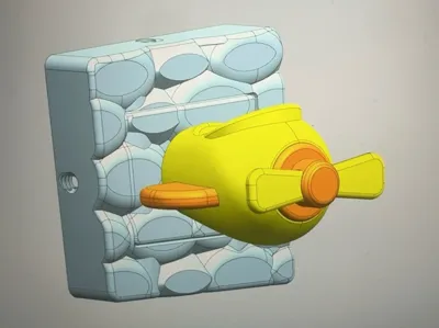 3D-shaped switch panel (for 86x86 single switch)