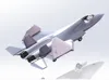 Approximately 320mm long, main body 1 wall, 6% infill, multi-color_fully articulated modular version, foldable landing gear, foldable wings, with display stand