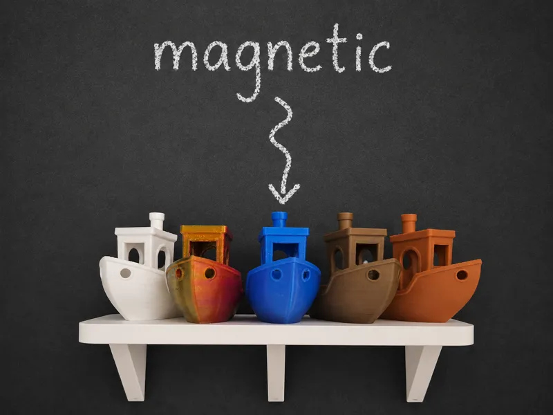 Parametric Magnetic Display Ledge (Support-Free)