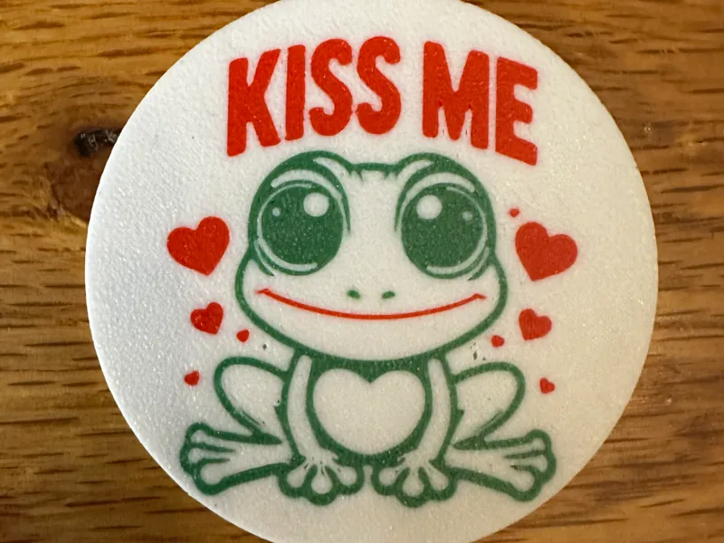 Kiss Me Frog Coaster