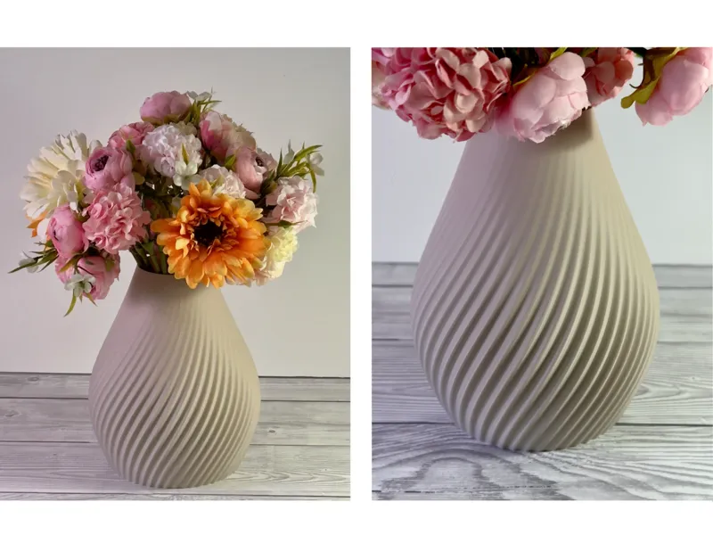 Minimalist Spiral Vase