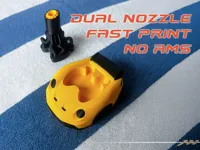 2 Nozzle Fast Print No AMS 0.28mm layer, 2 walls, 8% infill