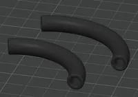 0.08mm layer, 2 walls, 15% infill closed pipe