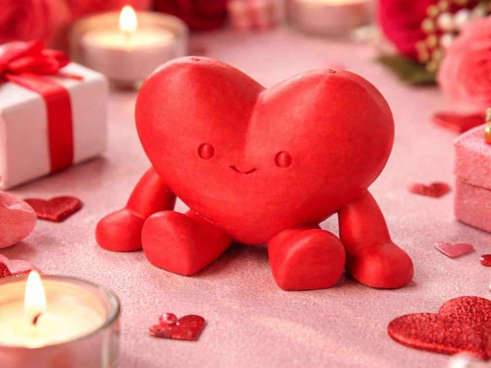 Valentine´s Heart Sitting Buddy