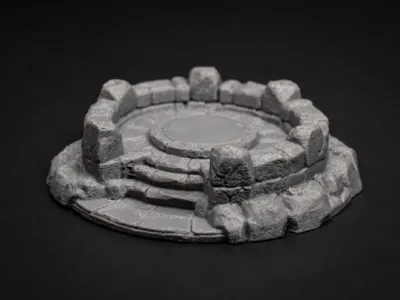 Ancient Ritual Platform - DND Miniature Terrain