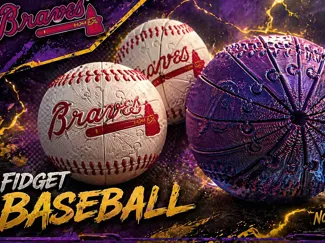 Baseball Fidget W/ Braves option
