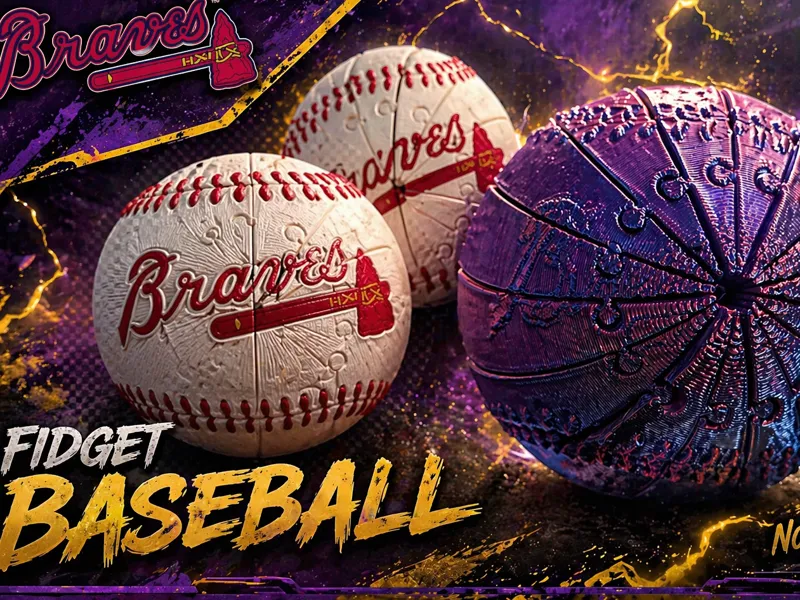 Baseball Fidget W/ Braves option