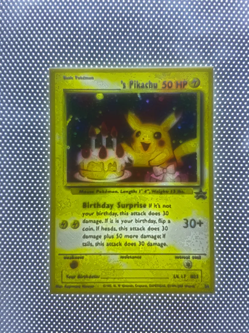 Birthday Pikachu Pokemon Lithophane