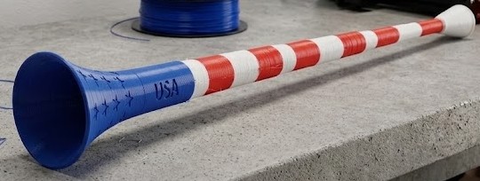 Miniatura 4 do modelo 3D Foldable Vuvuzela