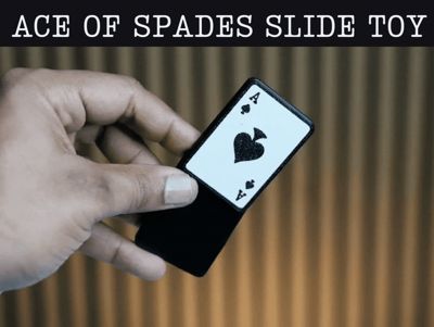 Ace of spades Slide Fidget  toy Super Satisfying!