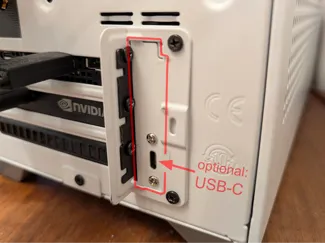 NR200 PCIe Slot Cover (with USB-C, optional)