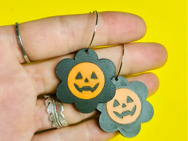 Pendientes flor calabaza