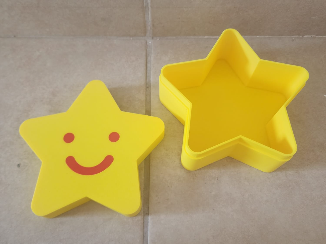 Star box with smiling face