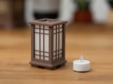 Accesorio de iluminación decorativa: Mini Japanese Shoji Tea Light Lantern — vista de referencia 5